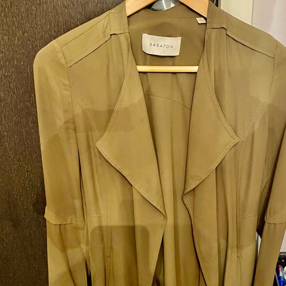 Babaton long green trench